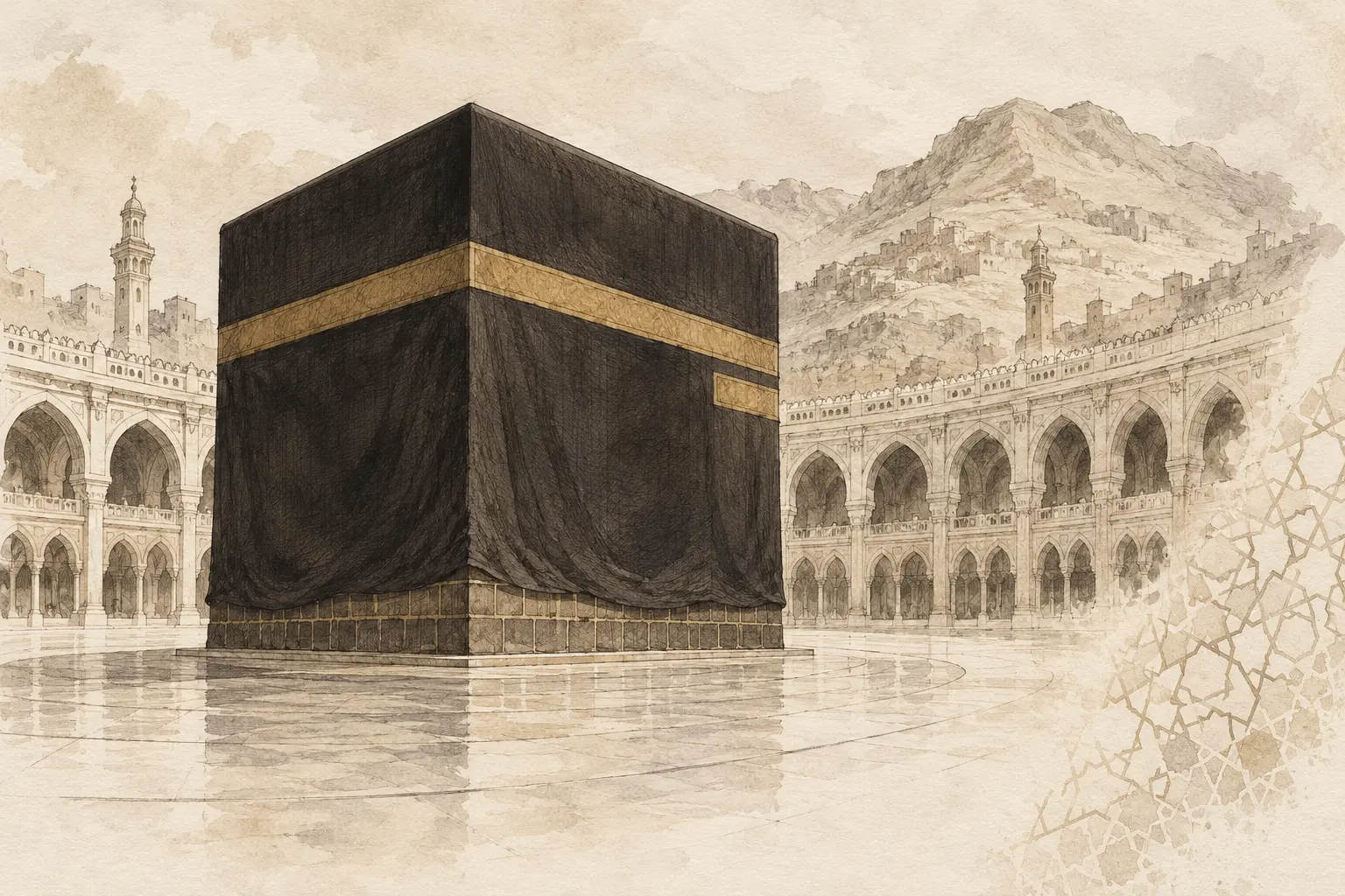 Illustration: the Haram at Makkah.